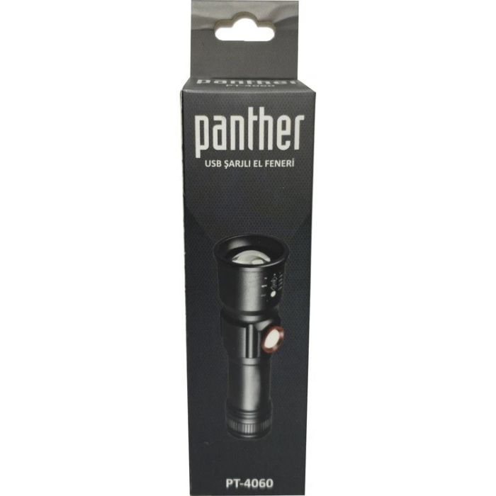 Ліхтар Panther PT-4060 USB заряджання 1000 люмен ПОТУЖНИЙ СВІТОДИОД РЕГУЛЬОВАНИЙ МАСШТАБ
