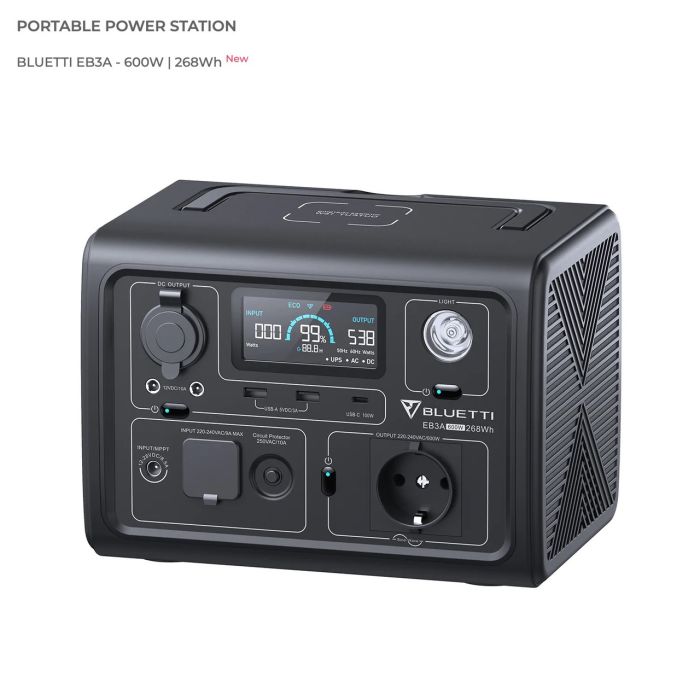 Зарядна станція Bluetti EB3A 600W 268 Wh