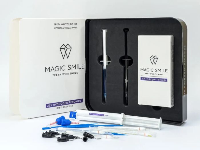 Набір для вибілювання з Рідким коффердамом MAGIC SMILE PRO HYDROGEN 25%