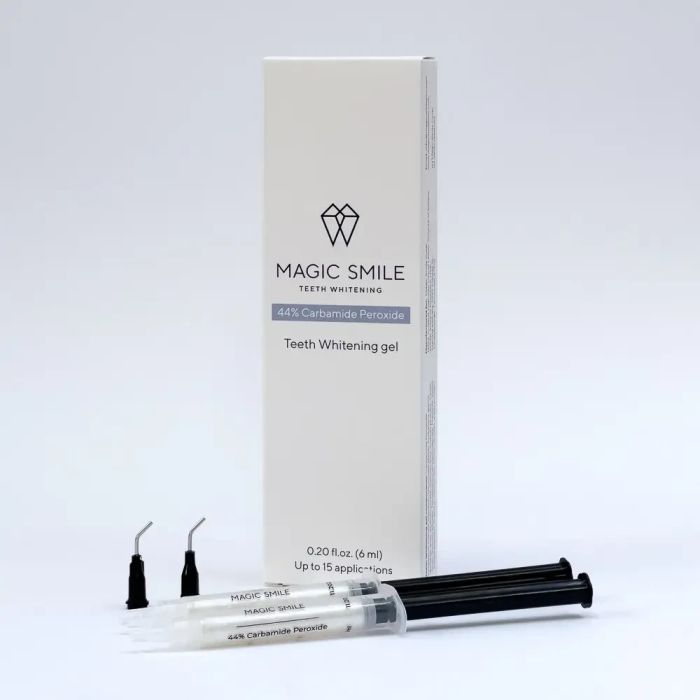 MAGIC SMILE КАРБАМІД 44% CARBAMIDE PEROXIDE REFILL. ГЕЛЬ ДЛЯ БЕЗПЕЧНОГО ВІДБІЛЮВАННЯ ЗУБІВ