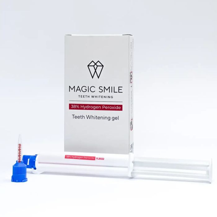 MAGIC SMILE ПЕРЕКИС 38% HYDROGEN PEROXIDE REFILL. ГЕЛЬ ДЛЯ ВІДБІЛЮВАННЯ ЗУБІВ. ДО 4 ПАЦИЕНТОВ.