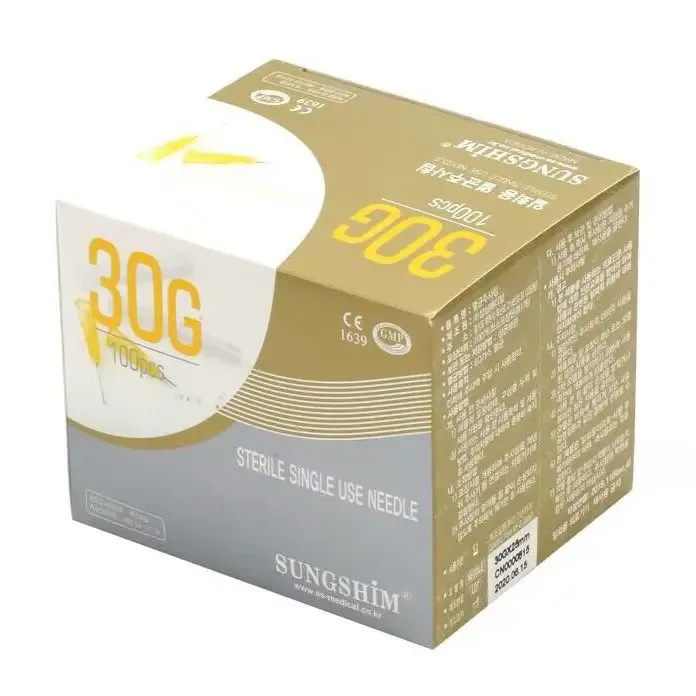 Голка ін'єкційна стерильна 30G*4 mm (Корея)