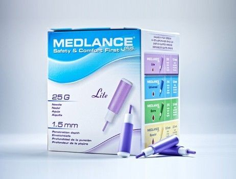 Ланцет автоматичний медичний Медланс плюс 25G, легкий (light) 200 шт