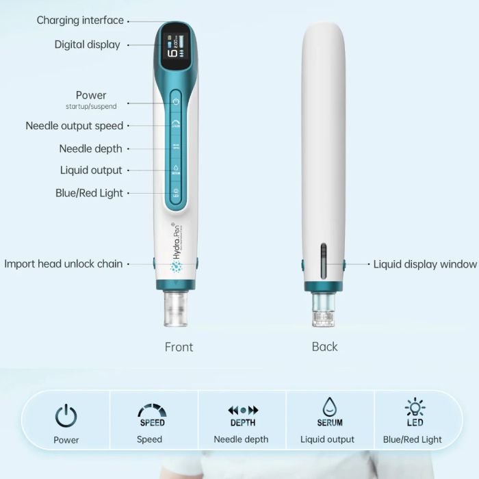 Hydra Pen H6 професійний дермапен для мікронідлінгу