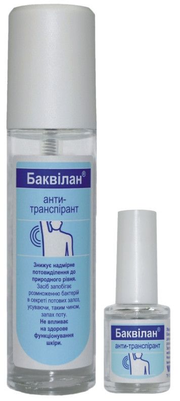 Баквілан анти-транспірант 75 мл з розпилювачем