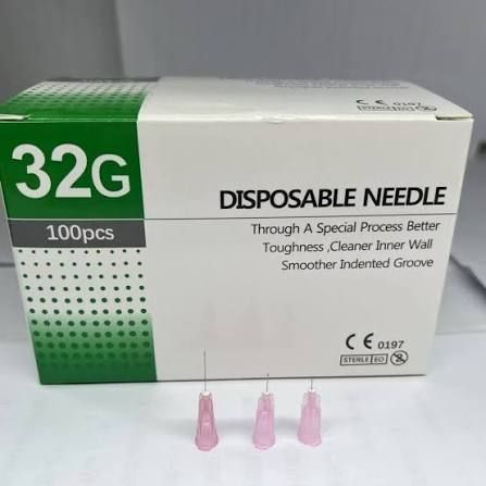 Голка ін'єкційна стерильна 32G*13 mm (Корея)